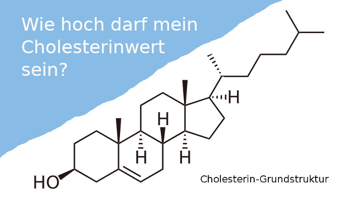 Grundstruktur des Cholesterin: Wie hoch darf mein Cholesterinwert sein?